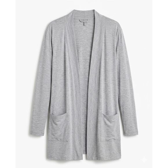 State of the Day Other - #963. State of Day Sleep Heather Grey Modal Knit Open Front Cardigan
